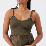 Brandi Shirred Dress