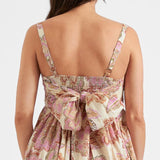 Hope Tie Back Linen Dress