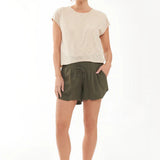 Byron Shirred Short