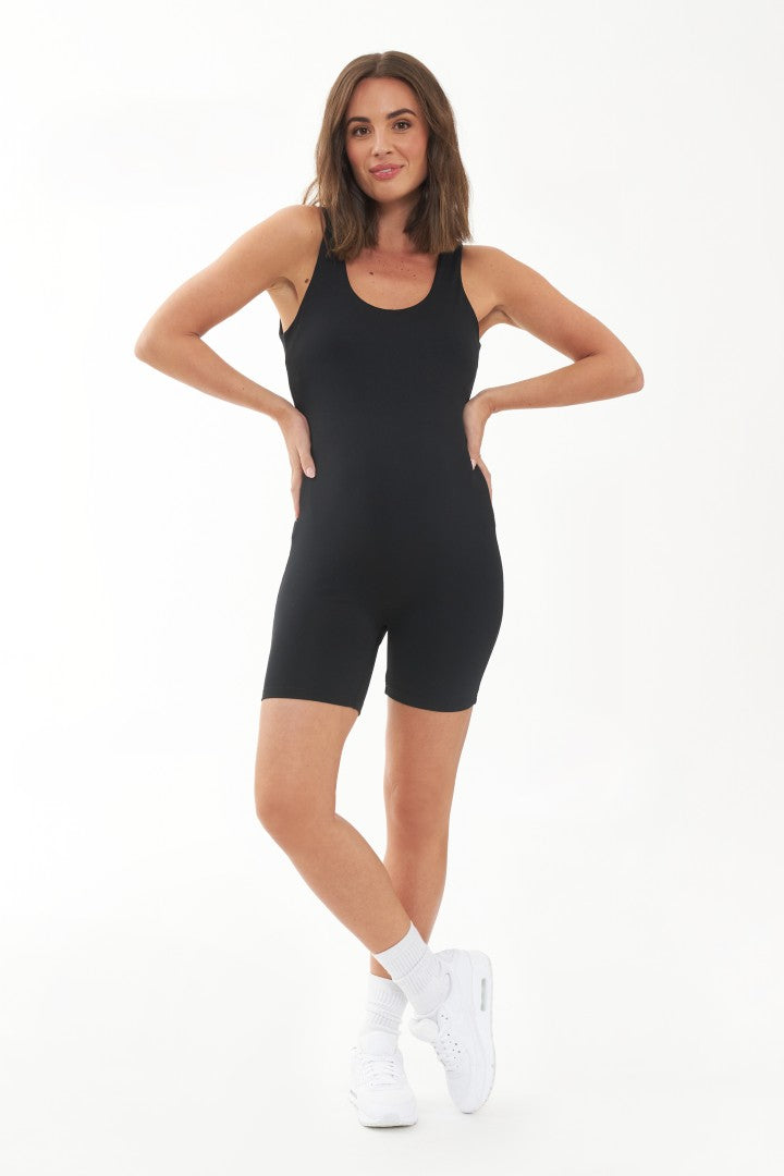 Luxe Knit Short Body Suit | Ripe Maternity | Maternity Jumpsuits Canada