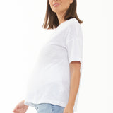 Claud Maternity Tee - white | Ripe Maternity