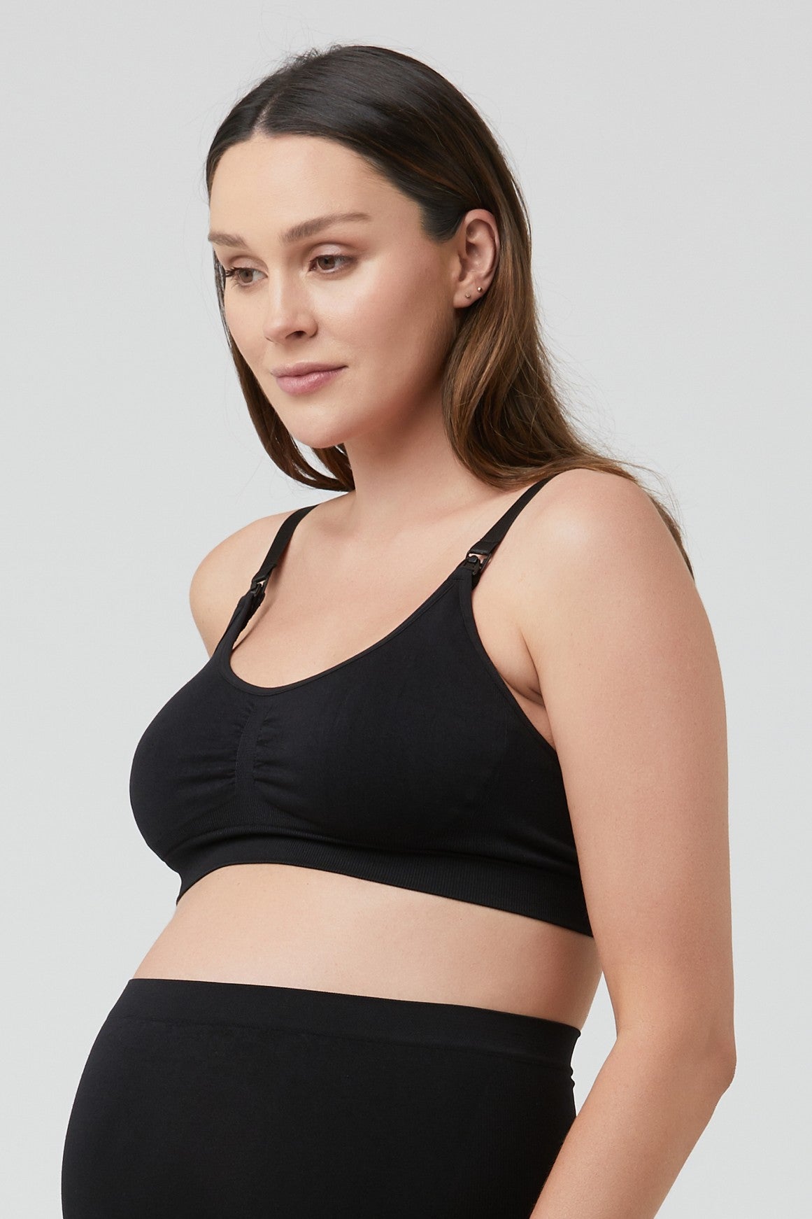 Seamless Nursing Bra (Black) | Ripe Maternity