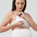 Seamless Nursing Bra (White) | Ripe Maternity