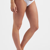 Organic Cotton Lacey Maternity Briefs (White) | Ripe Maternity Canada