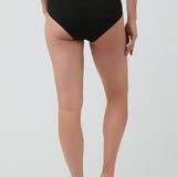 Organic Cotton Full Maternity Briefs (Black) | Ripe Maternity