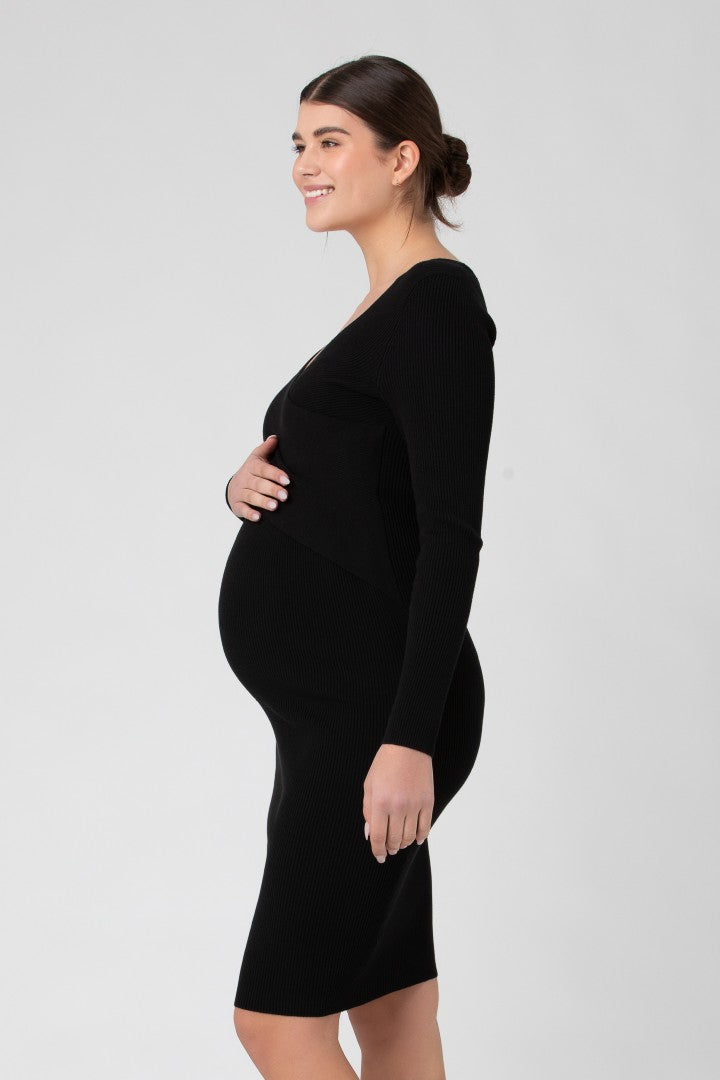 Sadie Rib Knit Maternity & Nursing Dress | Ripe | CARRY | Maternity Store | Toronto Canada