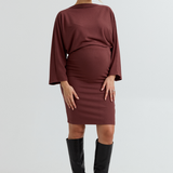 Maternity Dolman Sleeve Top (Rose Taupe) | CARRY