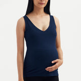 Soft Essential Bamboo Rib Tank - Navy | CARRY | Maternity Tops Canada