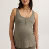 Soft Modal Maternity & Nursing Tank Top (Khaki) | CARRY