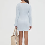 Textured Bell Sleeve Dress