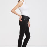 The Ankle Skinny Maternity Jean in Black | Pregnancy Denim | 7 For All Mankind Maternity | Maternity Jeans Canada