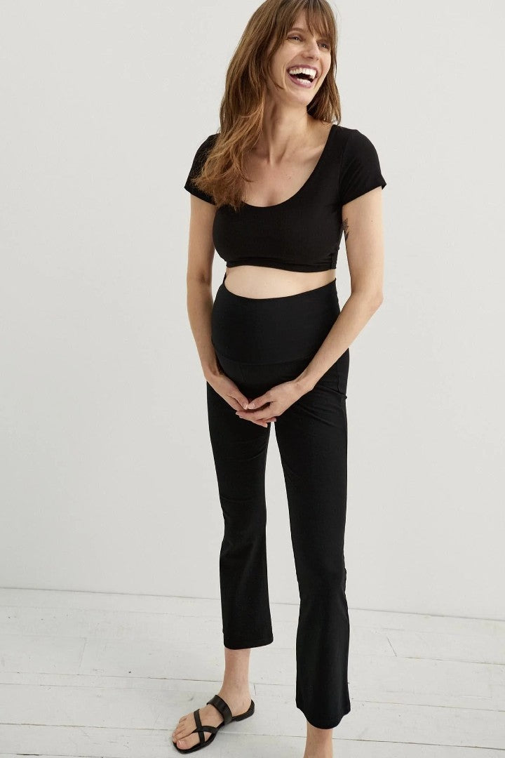 The Ultimate Before, During And After Crop Flare | HATCH Collection | Maternity Pants Canada