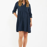 Demi Tencel Dress (Navy) | Ripe Maternity