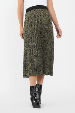 Cleo Maternity Pleat Skirt (Khaki) | Ripe Maternity