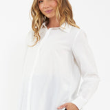 Tori Classic Maternity Shirt (White) | Ripe Maternity Canada