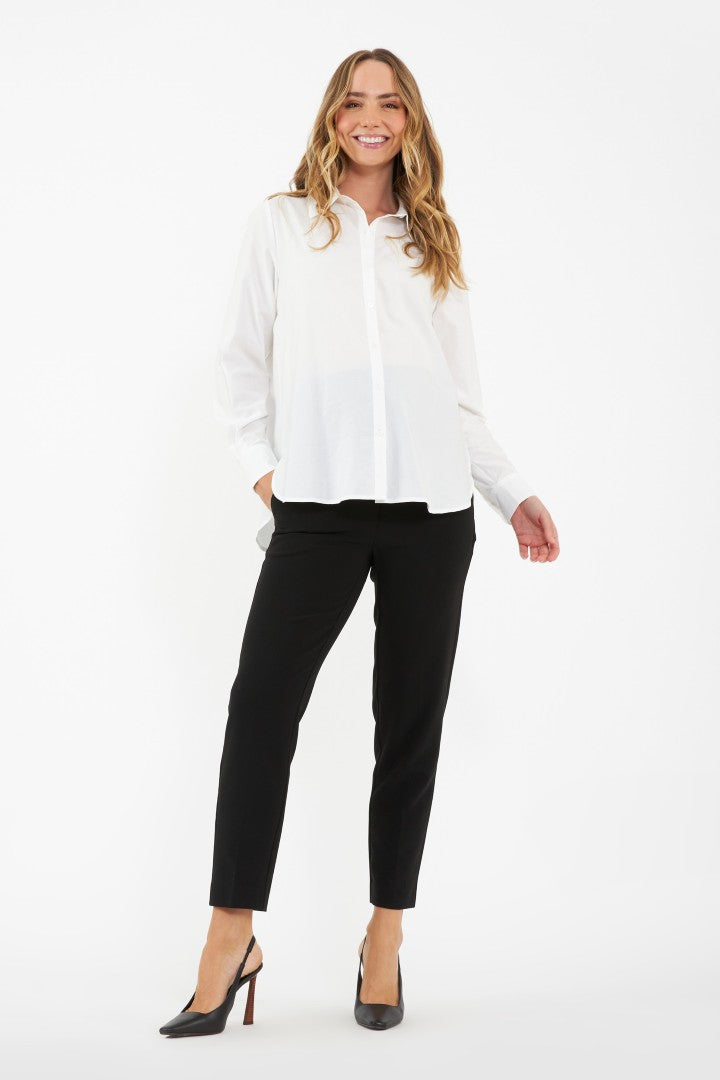 Tori Classic Maternity Shirt (White) | Ripe Maternity Canada