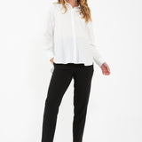 Tori Classic Maternity Shirt (White) | Ripe Maternity Canada