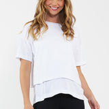 Claud Nursing Tee (white) | Ripe Maternity