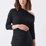 Off-Shoulder Rib Top