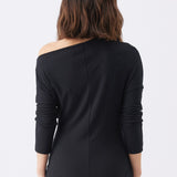 Off-Shoulder Rib Top