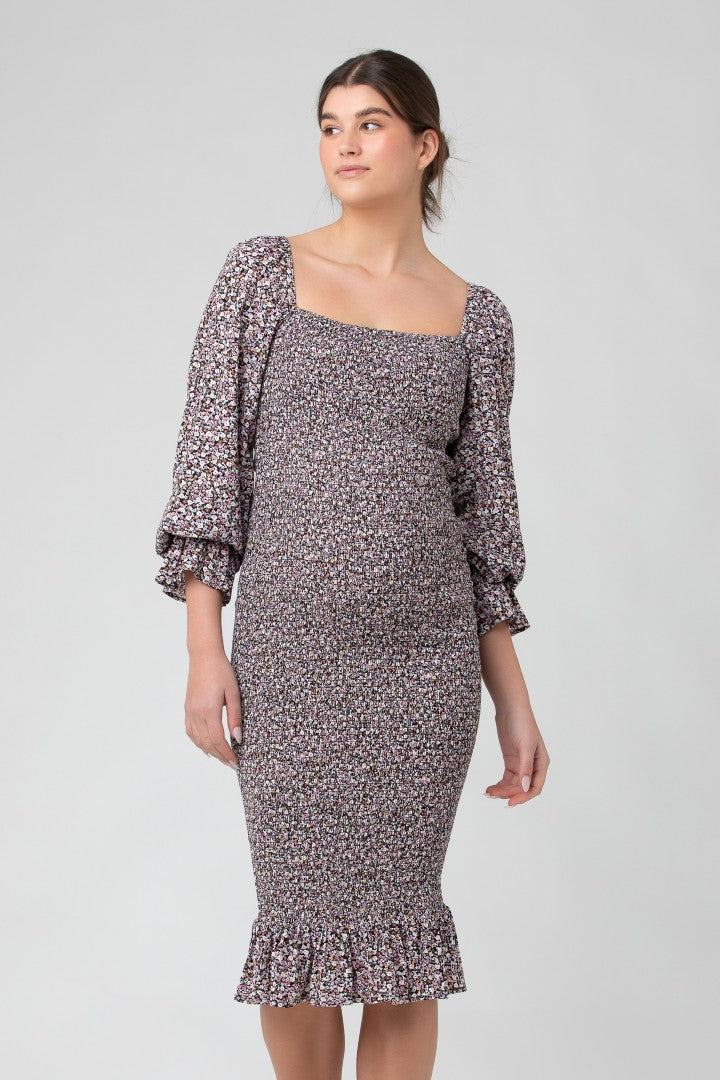 Willow Shirred Dress | Ripe Maternity | Carry Maternity | Maternity Dresses Canada