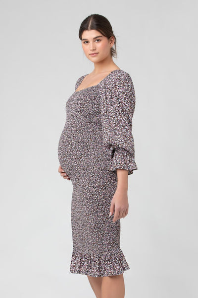 Willow Shirred Dress | Ripe Maternity | Carry Maternity | Maternity Dresses Canada