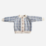 Windowpane Baby Cardigan