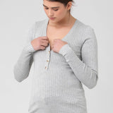 Zoe Button Up Nursing Knit