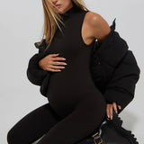 The Stevie Maternity Bumpsuit (Black) | BUMPSUIT Canada