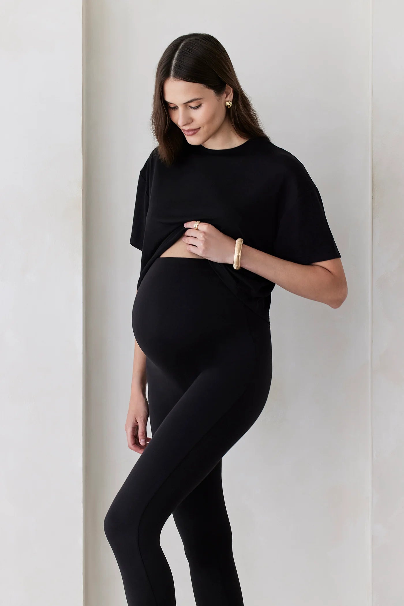 The High Rise Maternity Legging (Black) | BUMPSUIT Canada