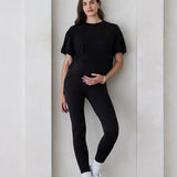 The High Rise Maternity Legging (Black) | BUMPSUIT Canada