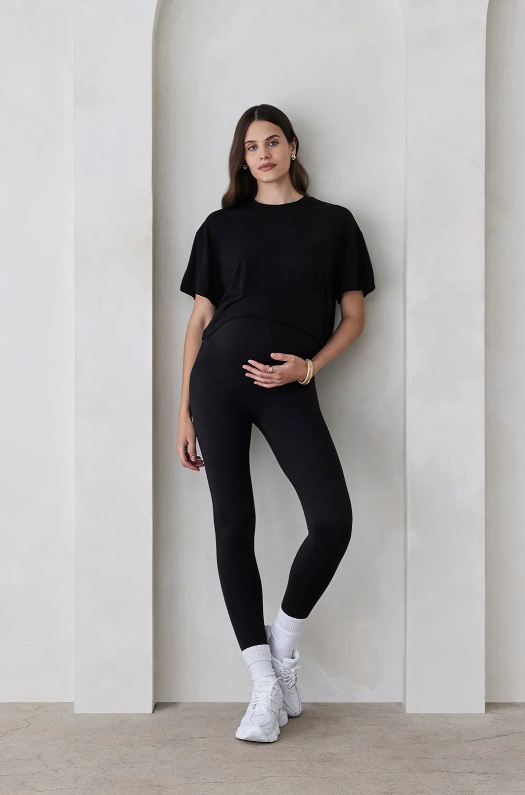 The High Rise Maternity Legging (Black) | BUMPSUIT Canada