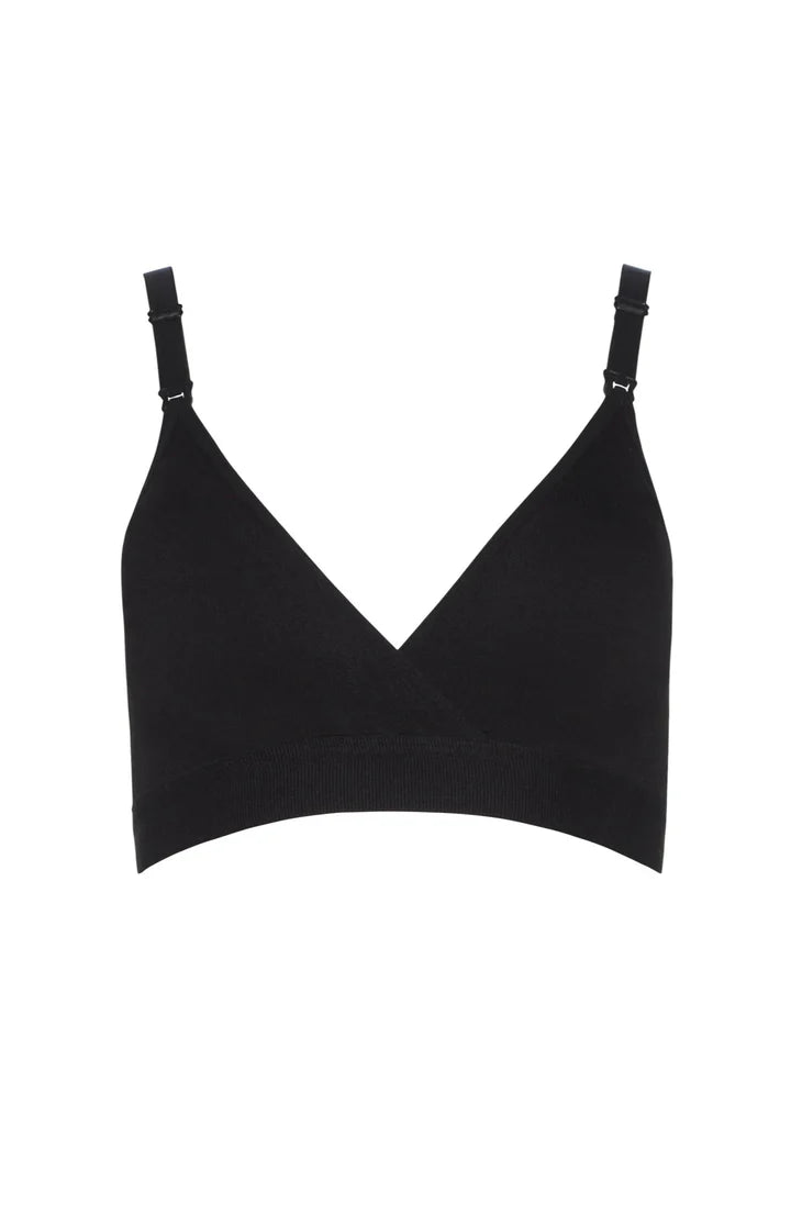 Ultimate Nursing Bra (Black) | Women's Breastfeeding Bra | BUMPSUIT