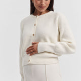 Celine Maternity Cardigan (Cream) | Legoe Heritage