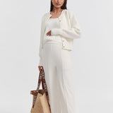 Celine Maternity Cardigan (Cream) | Legoe Heritage