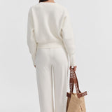 Celine Maternity Cardigan (Cream) | Legoe Heritage