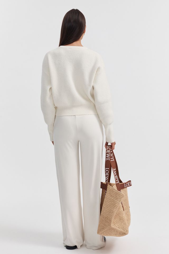 Celine Maternity Cardigan (Cream) | Legoe Heritage