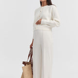 Celine Maternity Cardigan (Cream) | Legoe Heritage