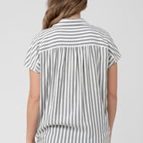 Ada Relaxed Black & White Stripe Shirt | Ripe Maternity | CARRY | Maternity Store | Toronto Canada