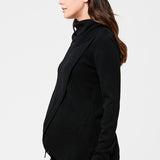 Black Cowl Neck Nursing Sweater | Ripe Maternity | CARRY | Toronto Canada
