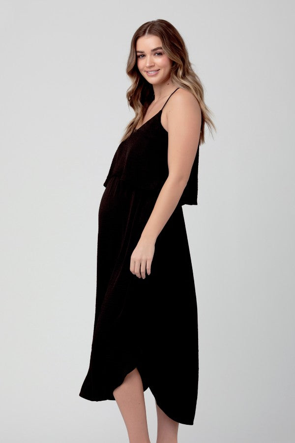 Black Maternity & Nursing Slip Dress | Ripe Maternity | CARRY | Toronto Canada