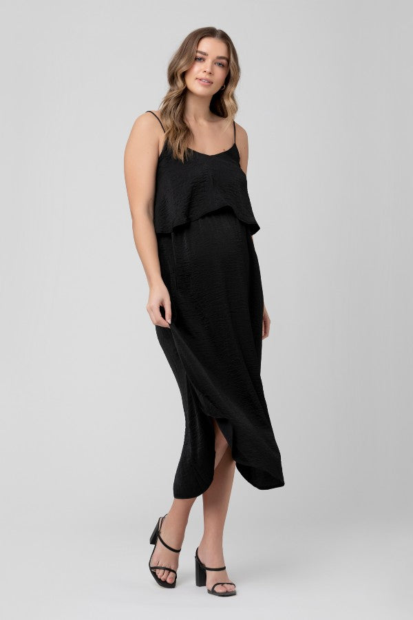 Black maternity clearance slip dress