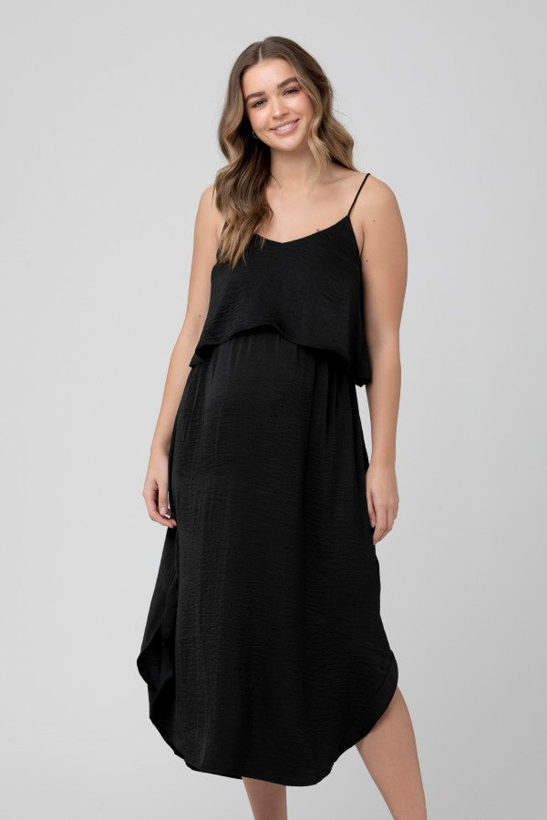 Black Maternity & Nursing Slip Dress | Ripe Maternity | CARRY | Toronto Canada