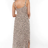 Breeze Along Midi Dress - Tan Leopard | Bae The Label | CARRY Maternity Store Canada