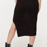 Butter-Soft Slit Knit Maternity Skirt | CARRY | Maternity Store |Toronto Canada