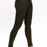 Cozy Fleece Forest Green Maternity & Beyond Legging | CARRY | Made in Toronto Canada