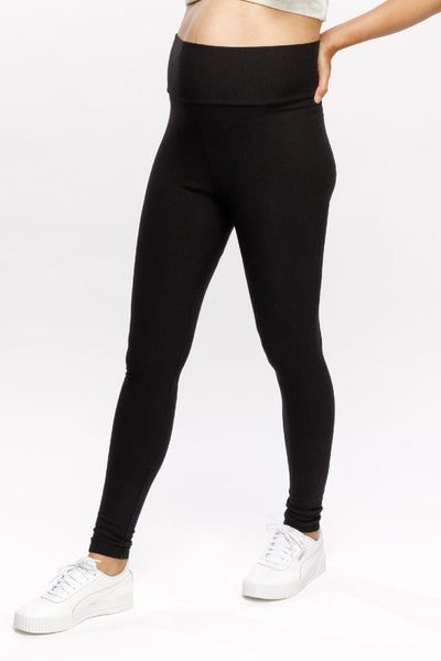 Cozy Fleece Black Maternity & Beyond Legging | CARRY | Toronto Canada