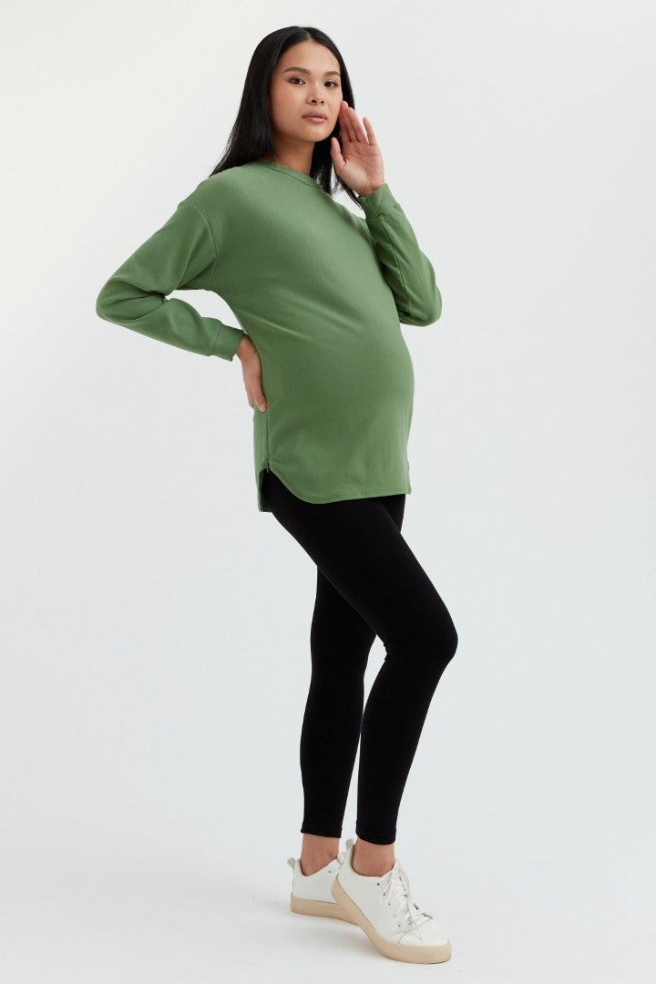 Maternity Side Split Sweatshirt & Legging Set
