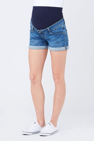 Denim Shorty Shorts | Ripe Maternity | CARRY Maternity | Maternity Denim Shorts Canada