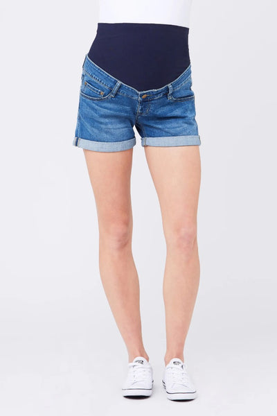 Denim Shorty Shorts | Ripe Maternity | CARRY Maternity | Maternity Denim Shorts Canada